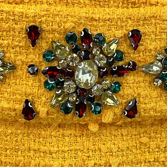 NWT Tuckernuck L Jackie dress Marigold tweed Yellow Knit Sweater large - Picture 5 of 12